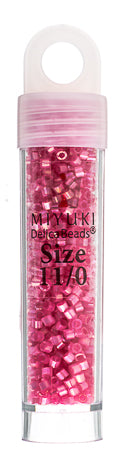 Miyuki Delica 11/0 5.2g Vials Aurora Borealis Silk Inside Dyed