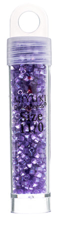 Miyuki Delica 11/0 5.2g Vials Aurora Borealis Silk Inside Dyed