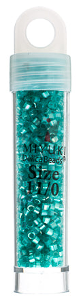 Miyuki Delica 11/0 5.2g Vials Aurora Borealis Silk Inside Dyed