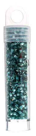 Miyuki Delica 11/0 5.2g Vials Aurora Borealis Silk Inside Dyed