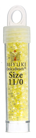 Miyuki Delica 11/0 5.2g Vials Aurora Borealis Silk Inside Dyed