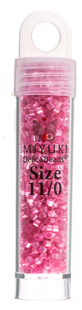 Miyuki Delica 11/0 5.2g Vials Aurora Borealis Silk Inside Dyed