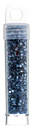 Miyuki Delica 11/0 5.2g Vials Aurora Borealis Silk Inside Dyed