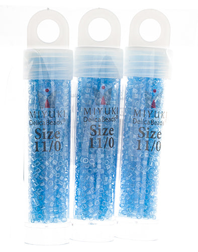 Miyuki Delica 11/0 5.2g Vials Transparent Luster