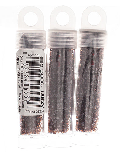 Miyuki Delica 11/0 5.2g Vials Transparent Luster