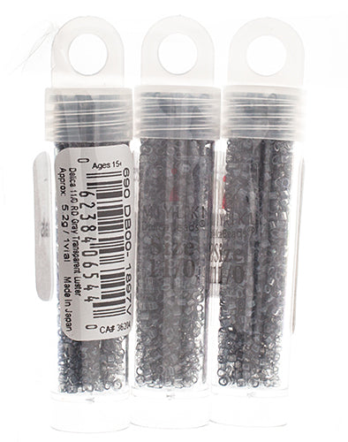 Miyuki Delica 11/0 5.2g Vials Transparent Luster