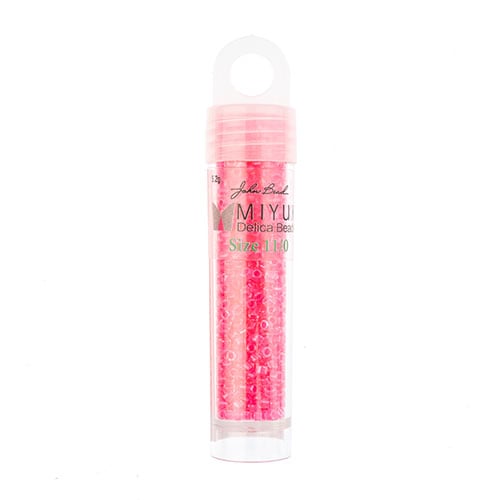 Miyuki Delica 11/0 5.2g Vial Wild Strawberry Luminous
