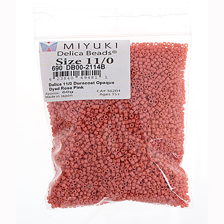 Miyuki Delica 11/0 Bag Duracoat Opaque Dyed