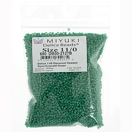 Miyuki Delica 11/0 Bag Duracoat Opaque Dyed