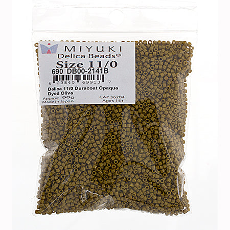 Miyuki Delica 11/0 Bag Duracoat Opaque Dyed