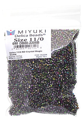 Miyuki Delica 11/0 Bag Transparent Crystal Magic