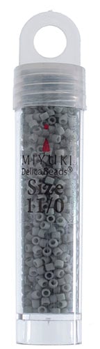 Miyuki Delica 11/0 5.2g Vials Frosted Glazed Matte