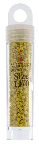 Miyuki Delica 11/0 5.2g Vials Frosted Glazed Matte