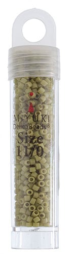 Miyuki Delica 11/0 5.2g Vials Frosted Glazed Matte