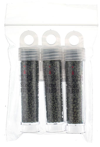 Miyuki Delica 11/0 5.2g Vials Frosted Glazed Matte