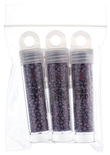 Miyuki Delica 11/0 5.2g Vials Frosted Glazed Matte