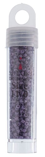 Miyuki Delica 11/0 5.2g Vials Frosted Glazed Matte