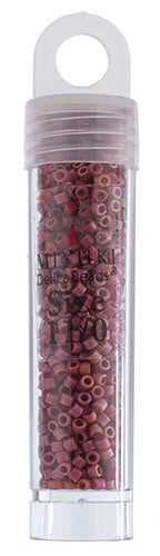 Miyuki Delica 11/0 5.2g Vials Frosted Glazed Rainbow Matte