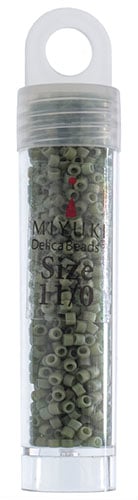 Miyuki Delica 11/0 5.2g Vials Frosted Glazed Rainbow Matte