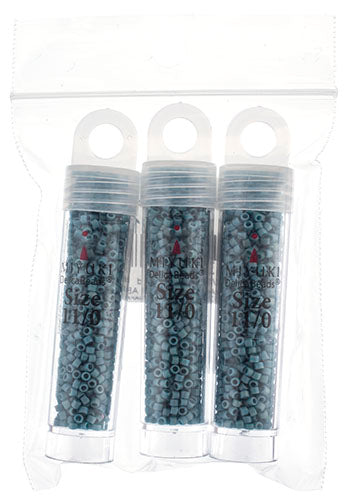 Miyuki Delica 11/0 5.2g Vials Frosted Glazed Rainbow Matte
