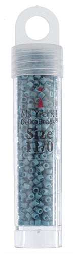 Miyuki Delica 11/0 5.2g Vials Frosted Glazed Rainbow Matte