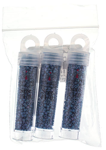 Miyuki Delica 11/0 5.2g Vials Frosted Glazed Rainbow Matte