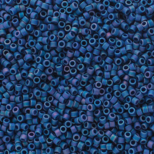 Miyuki Delica 11/0 5.2g Vials Frosted Glazed Rainbow Matte