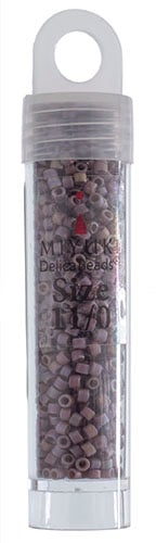 Miyuki Delica 11/0 5.2g Vials Frosted Glazed Rainbow Matte