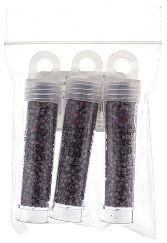 Miyuki Delica 11/0 5.2g Vials Frosted Glazed Rainbow Matte