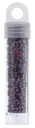 Miyuki Delica 11/0 5.2g Vials Frosted Glazed Rainbow Matte