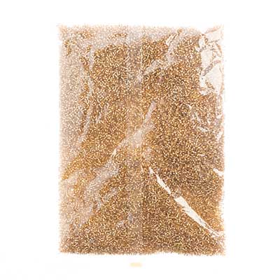 Miyuki Delica 11/0 Bag Transparent Gold Lined