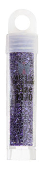 Miyuki Delica 11/0 Cut 5.2g Vial Amethyst Sparkle Crystal Lined