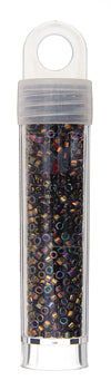 Delica 8/0 Round 5.2g Vial Bronze Aurora Borealis