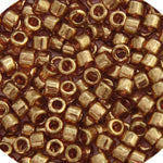 Delica 8/0 Round 5.2g Vial Light Topaz Transparent Gold Luster