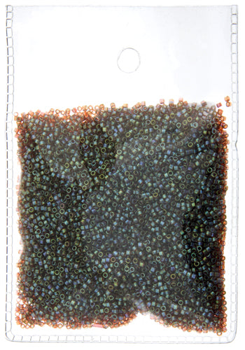 Delica 8/0 Round Transparent Gold Luster