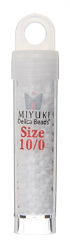 Delica 8/0 Round 5.2g Vial Opaque Chalk White