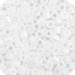 Delica 8/0 Round 5.2g Vial Opaque White Pearl Luster