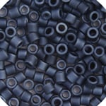 Delica 8/0 Round 5.2g Vial Dark Blue Grey Matte Luster