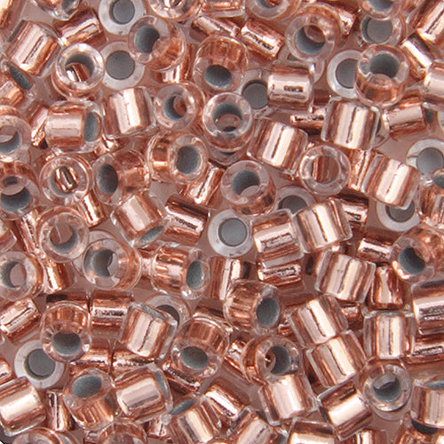 Miyuki Delica 10/0 5.2g Vial Copper Crystal Lined