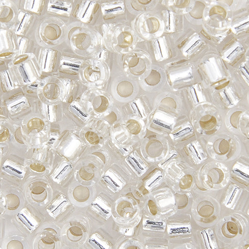 Miyuki Delica 10/0 5.2g Vial Silverlined