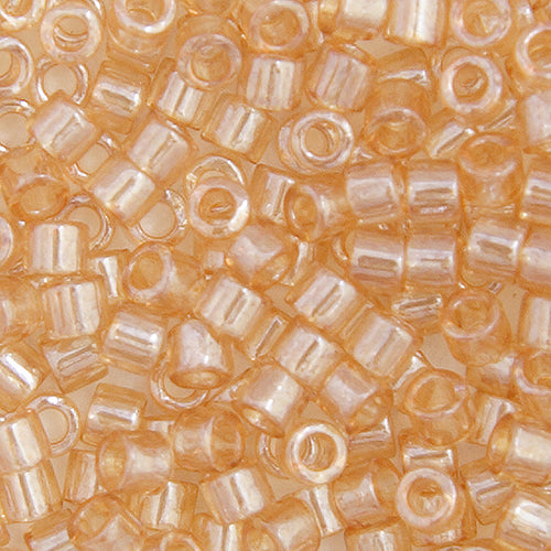 Miyuki Delica 10/0 5.2g Vial Light Topaz Transparent Luster