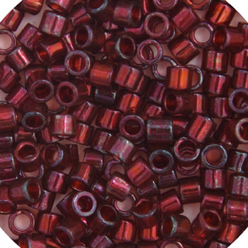 Miyuki Delica 10/0 5.2g Vial Red Transparent Gold Luster