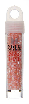Miyuki Delica 10/0 5.2g Vial Pink Transparent Glazed Luster