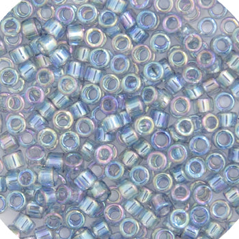 Miyuki Delica 10/0 5.2g Vial Light Grey Transparent AB Luster