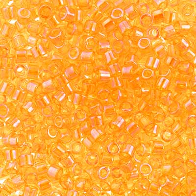 Miyuki Delica 10/0 5.2g Vial Transparent Aurora Borealis