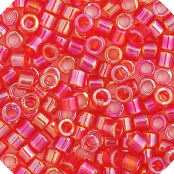 Miyuki Delica 10/0 5.2g Vial Transparent Aurora Borealis