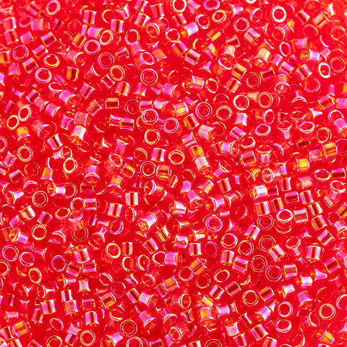 Miyuki Delica 10/0 5.2g Vial Transparent Aurora Borealis