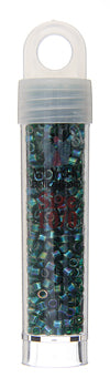 Miyuki Delica 10/0 5.2g Vial Transparent Aurora Borealis