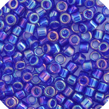 Miyuki Delica 10/0 5.2g Vial Transparent Aurora Borealis