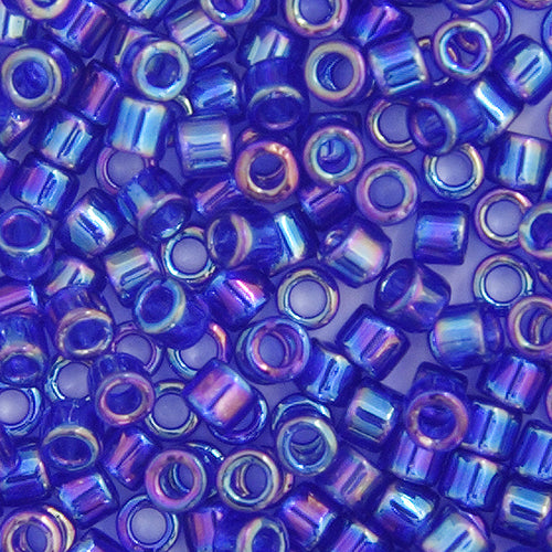 Miyuki Delica 10/0 5.2g Vial Transparent Aurora Borealis